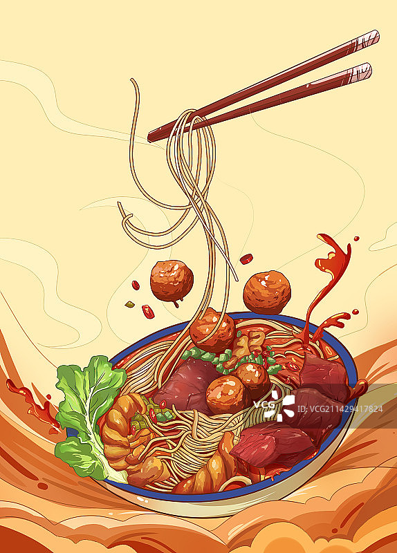 食物包装插画创意图片素材