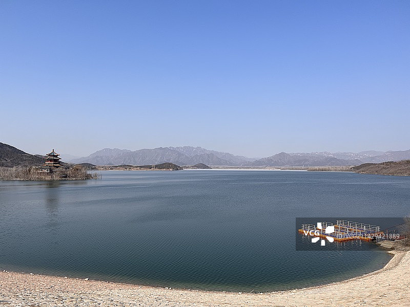 北京市昌平区十三陵水库图片素材