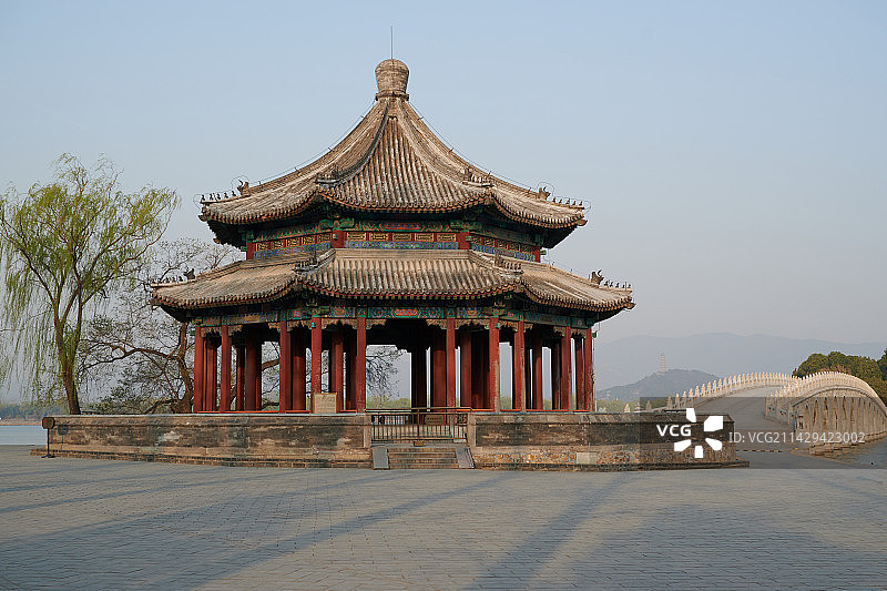 颐和园建筑风光图片素材