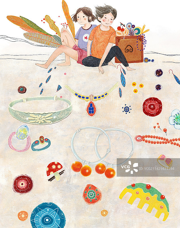 男孩女孩饰品图片素材