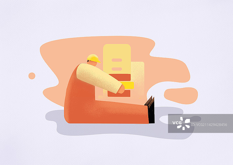 51劳动打工人系列插画图片素材