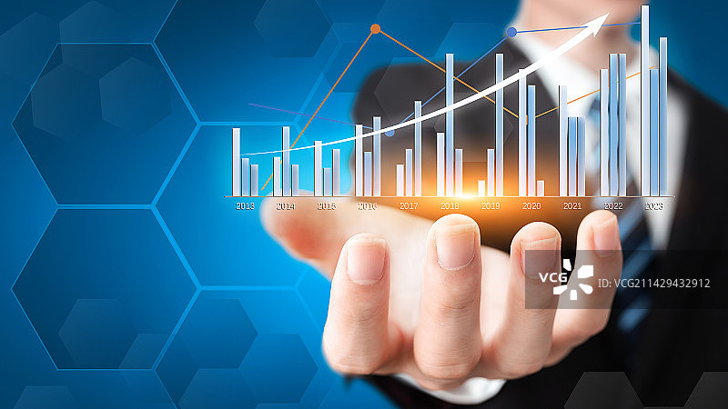 经济上涨图片素材