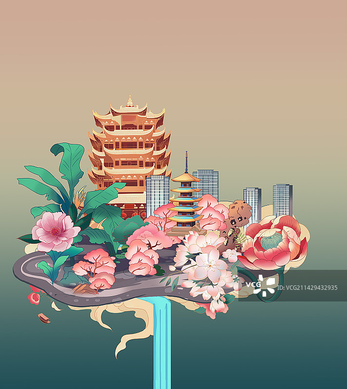 武汉樱园图片素材