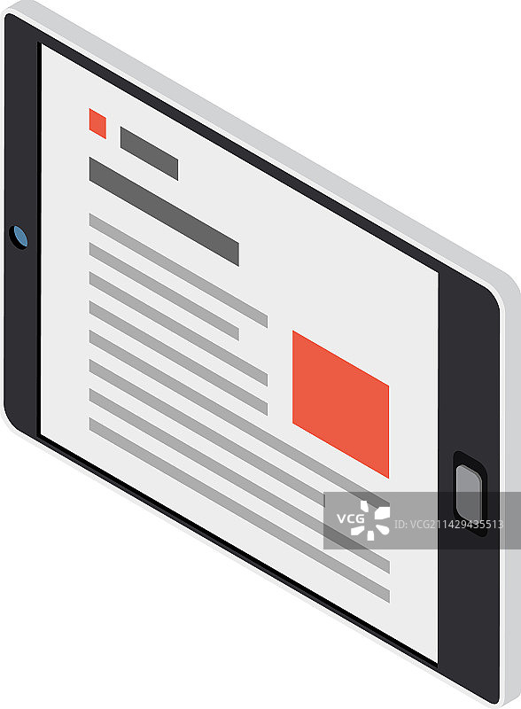 2.5D平板电脑图书馆图片素材