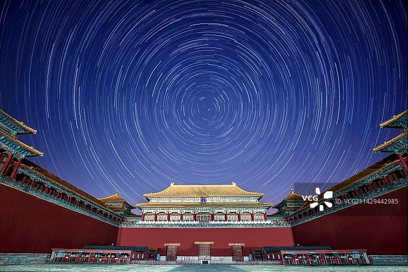 故宫星轨图片素材