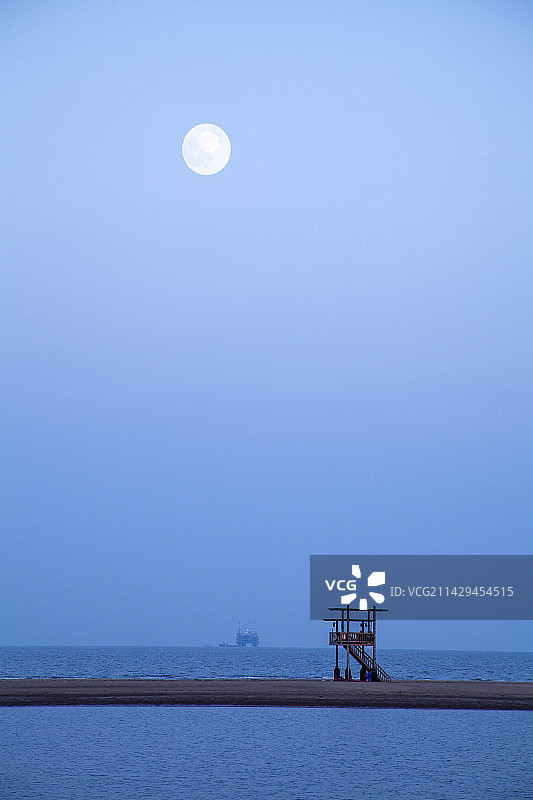 河北省唐山市渤海“月坨岛”图片素材