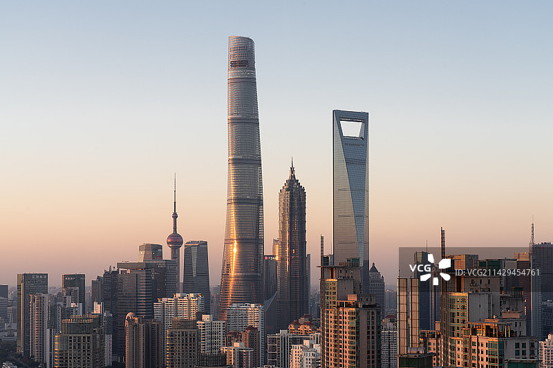 上海陆家嘴城市风光图片素材