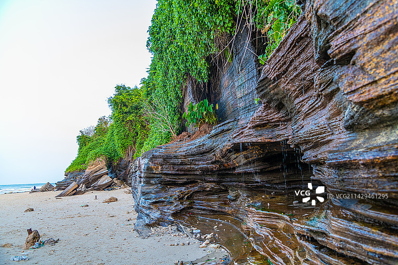 海岸 风光 落日 广西北海 涠洲岛图片素材