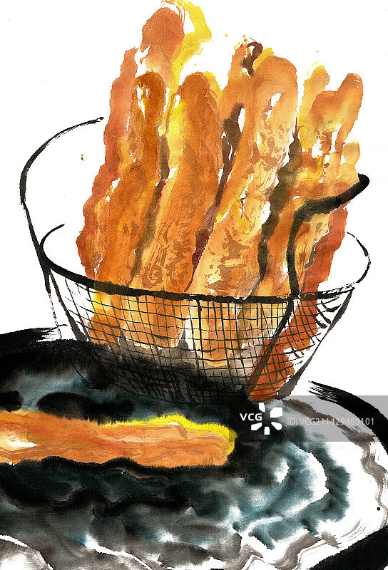 油炸油条图片素材