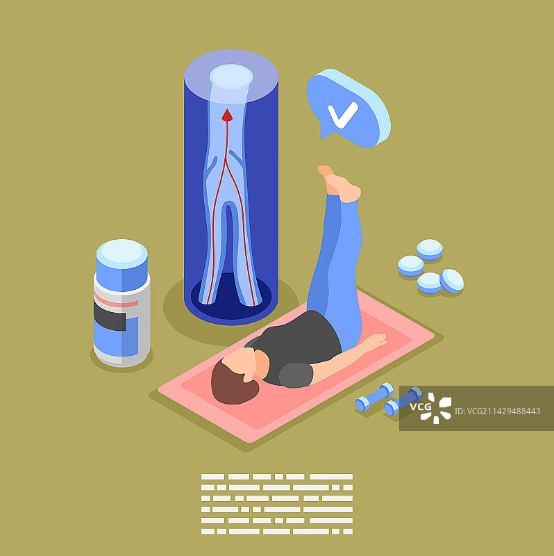 静脉曲张锻炼背景图片素材