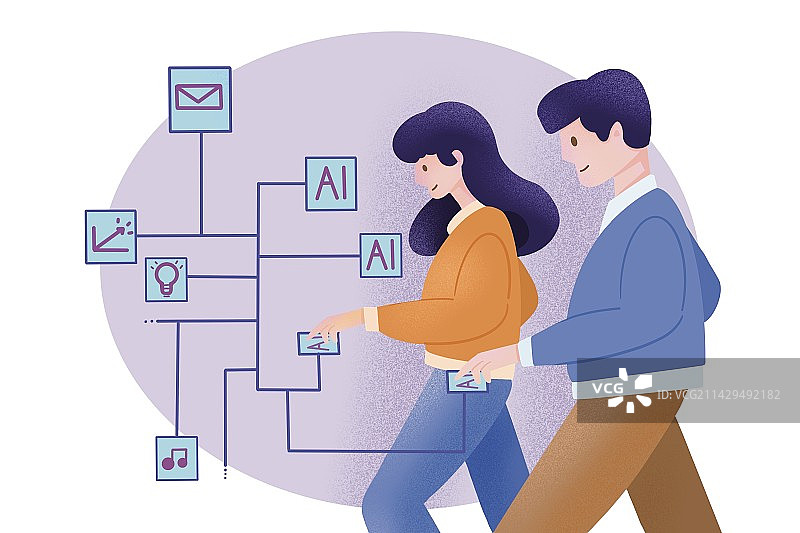 AI时代人们生活更便捷图片素材