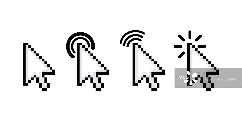 电脑鼠标点击光标箭头指针图片素材