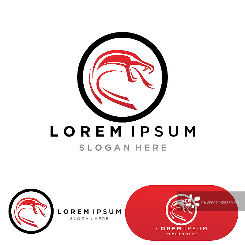 毒蛇Logo设计元素图片素材