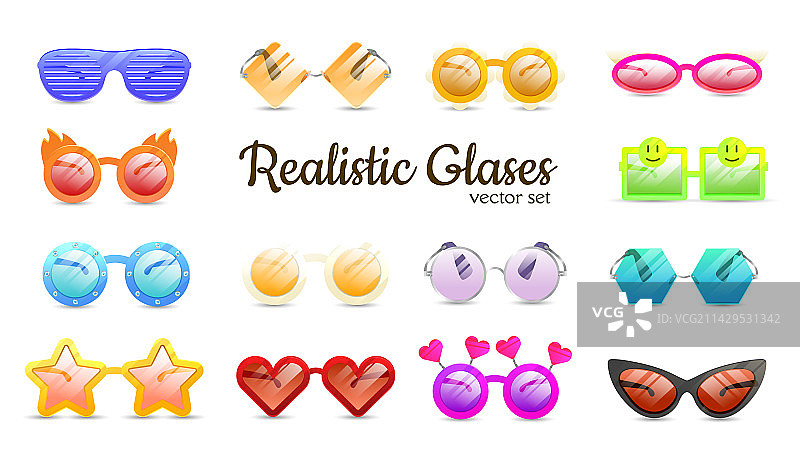 派对眼镜套装图片素材