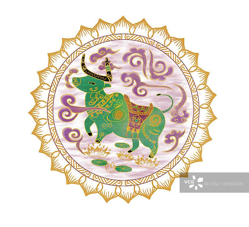 青牛紫气-紫气东来图片素材