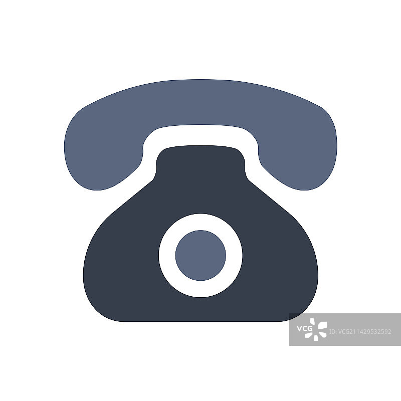 电话扁平隔离图标图片素材