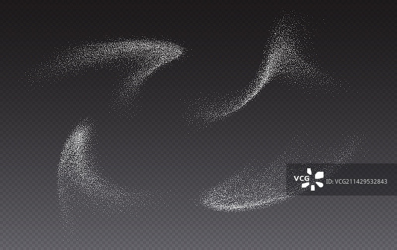 飞溅的糖粉、盐和烘焙面粉图片素材