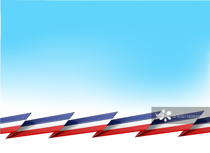 蓝天下飘扬的法国和荷兰国旗图片素材
