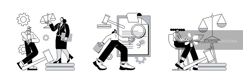 律师事务所抽象概念图片素材