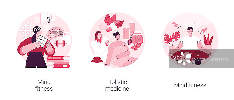 身心健康治疗抽象概念图片素材