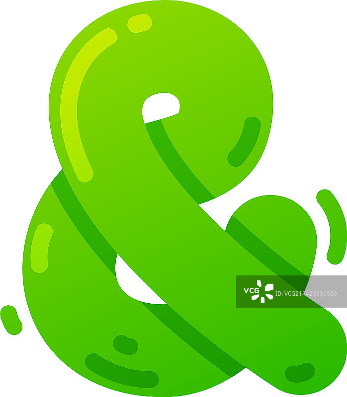 绿色气球，表示“与”的符号图片素材