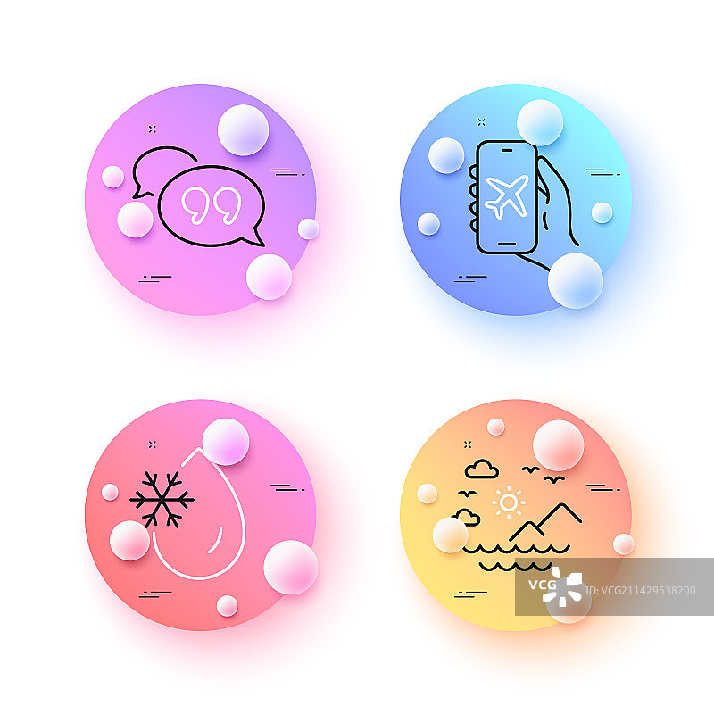 海中山峰飞行模式与冰冻水面图片素材