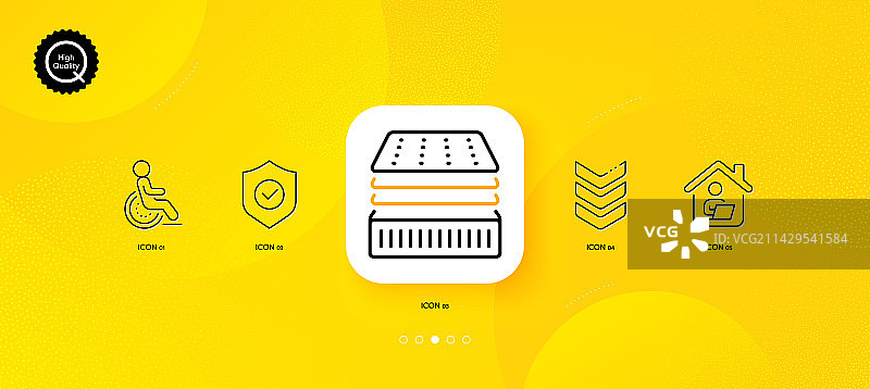 豪华残疾人床垫和肩带图片素材