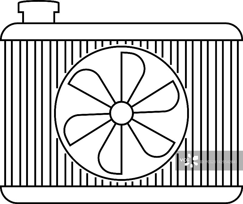 汽车散热器图标图片素材