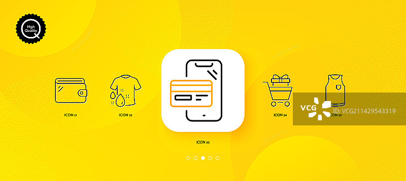 T恤洗涤和在线购物简约设计图片素材