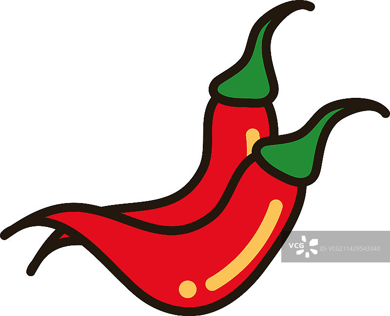 辣椒食品图标图片素材