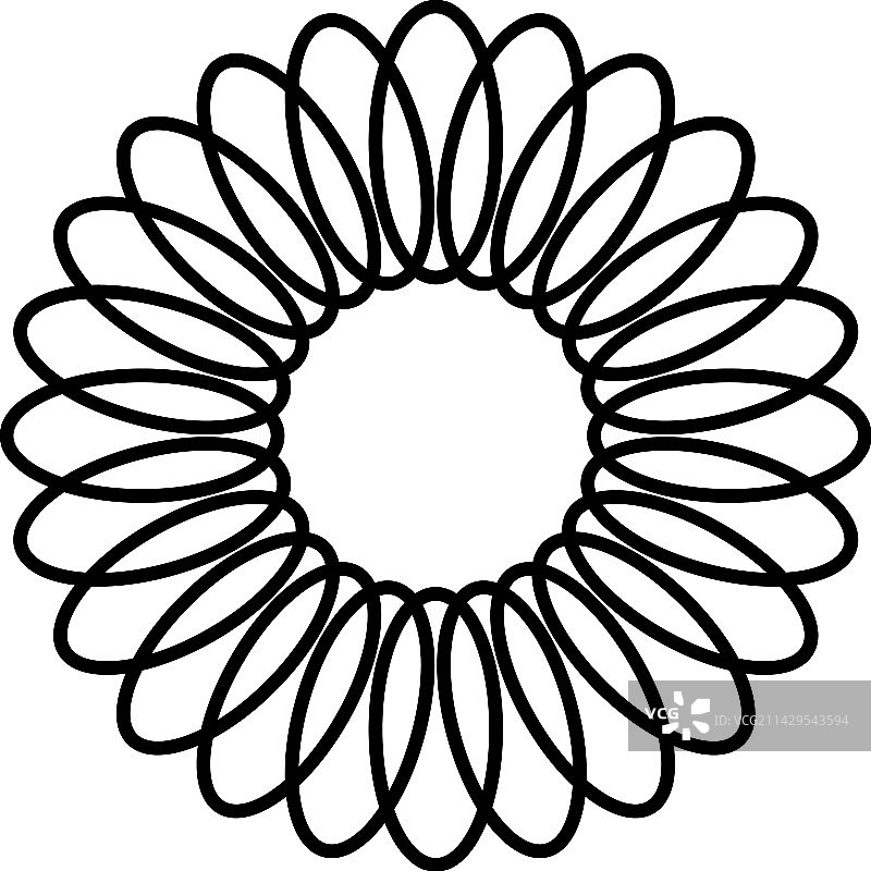 圆形放射图案图标图片素材