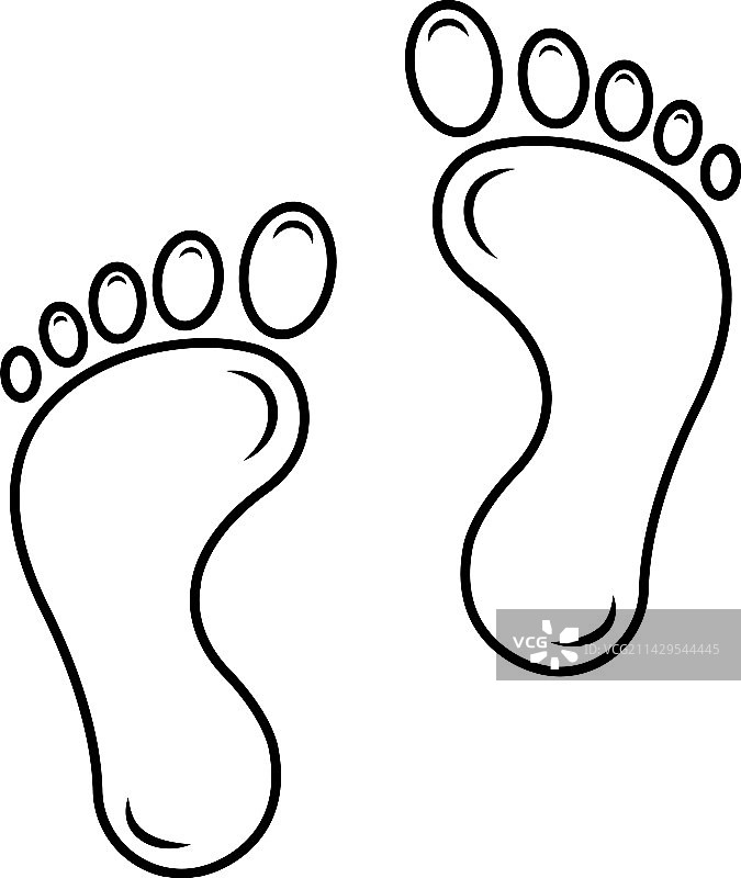 足迹图标图片素材