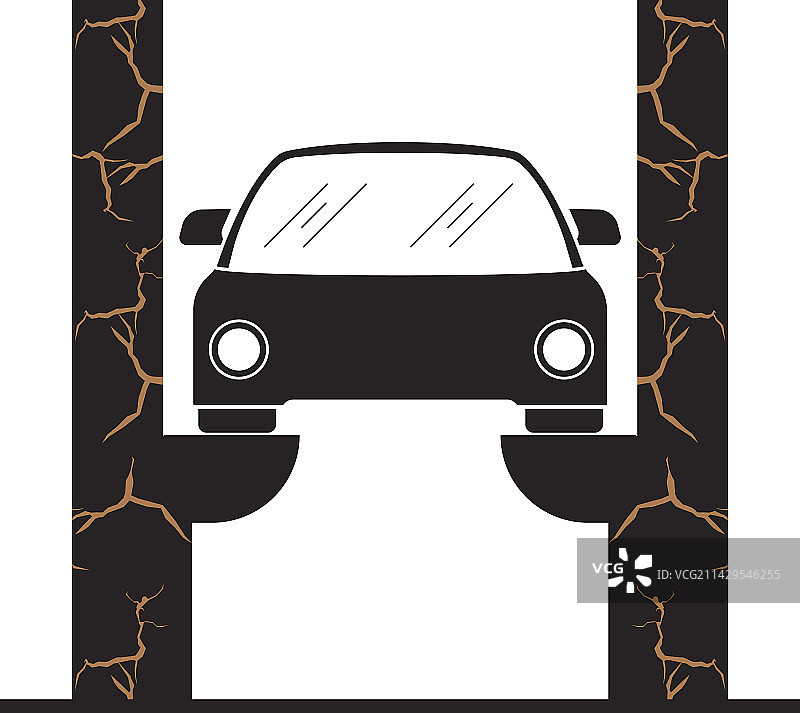 汽车升降液压图标图片素材