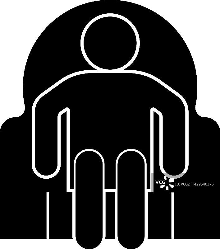 坐姿图标图片素材