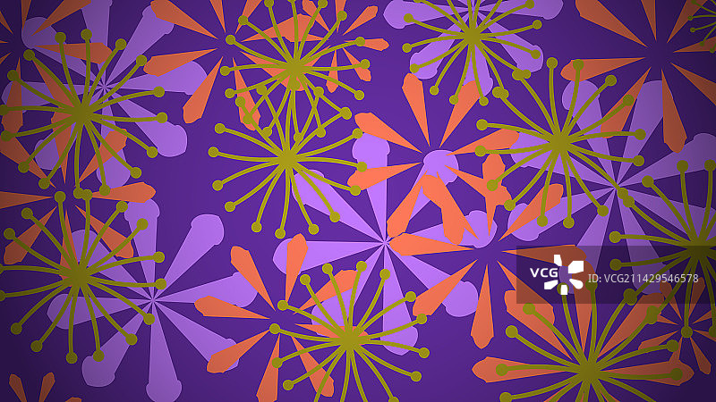 花瓣天堂梦幻花卉卡片图片素材