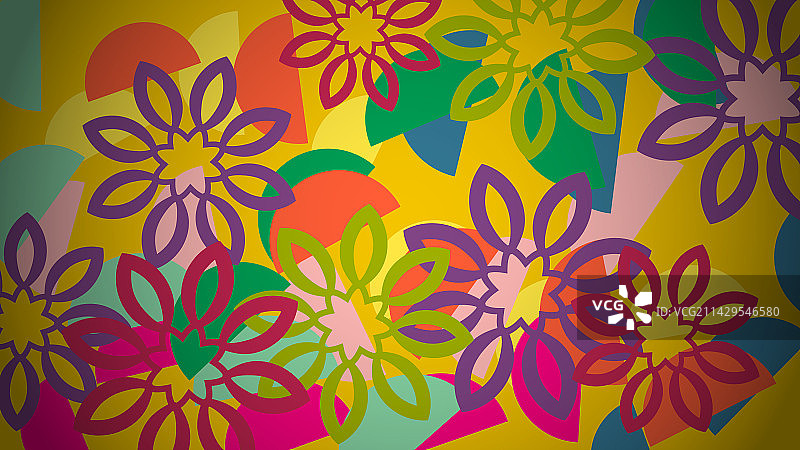 花瓣天堂梦幻花卉卡片图片素材