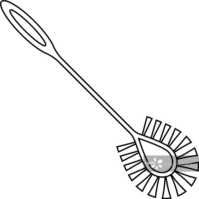 马桶刷图标图片素材