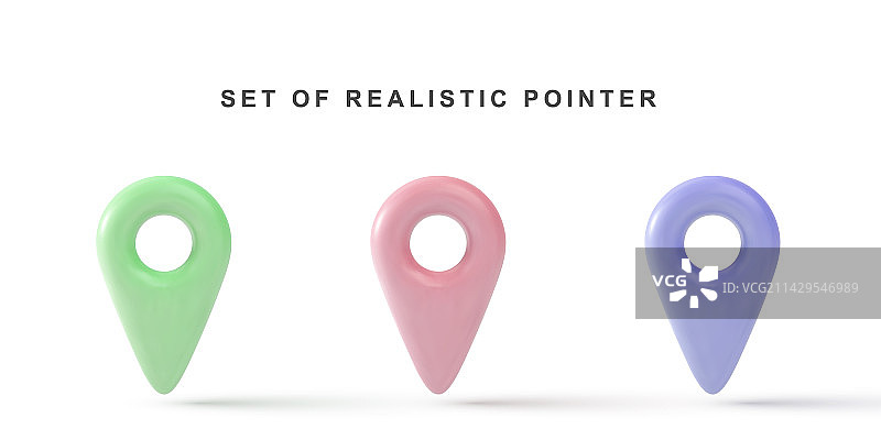3D立体指针合集图片素材