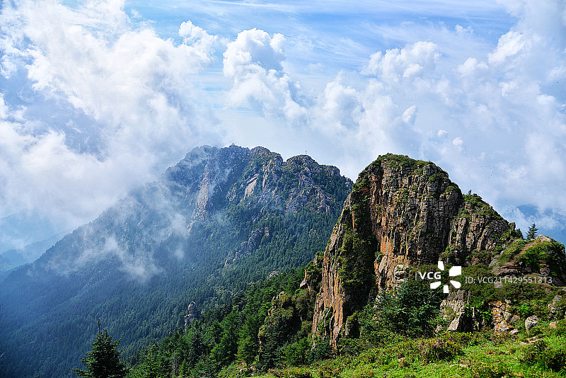 山西芦芽山马仑草原风光图片素材