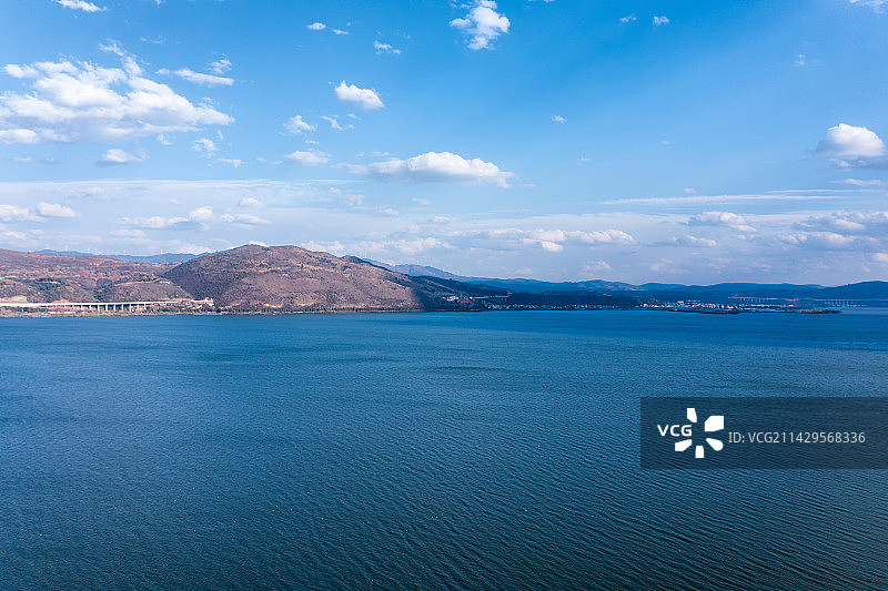 云南玉溪江川星云湖图片素材