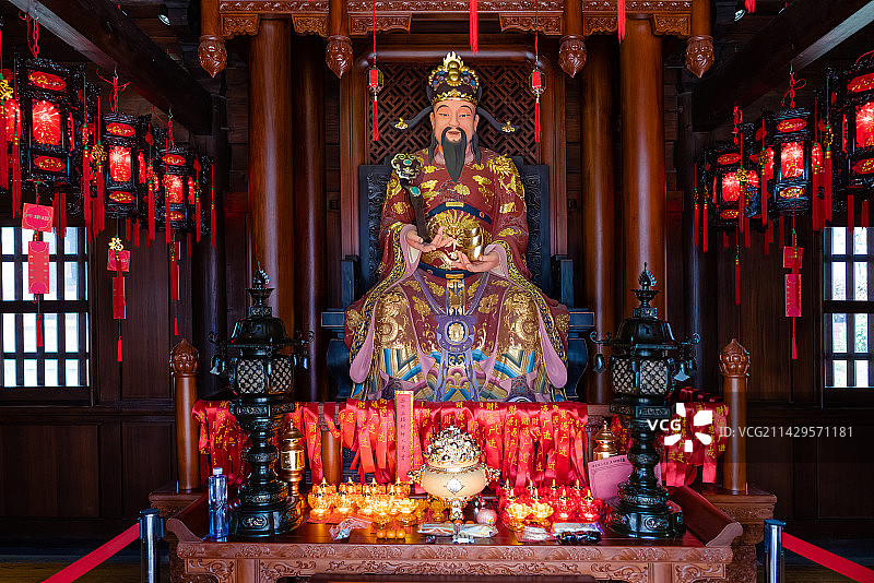 文财神范蠡雕像图片素材