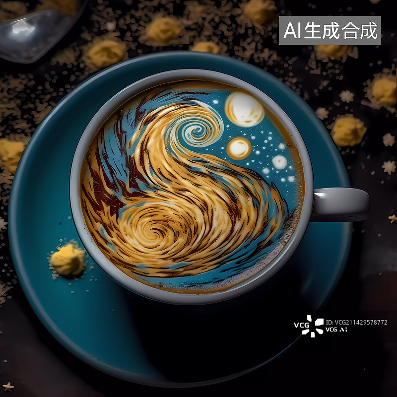 【AI数字艺术】印象咖啡系列图片素材