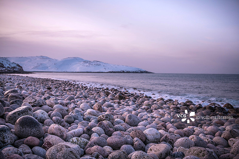 捷里别尔卡北冰洋海岸图片素材