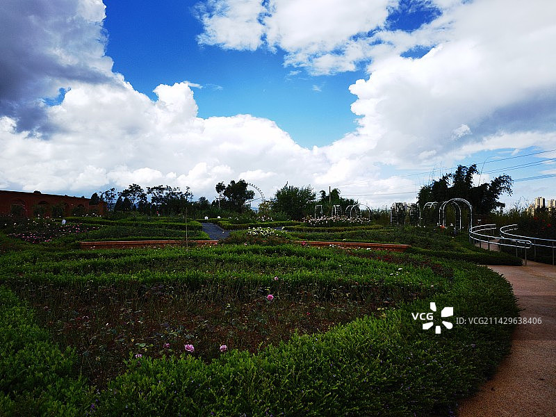 云南省昆明市大观楼南园图片素材