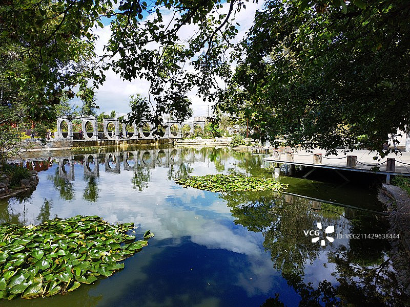 云南省昆明市大观楼南园图片素材