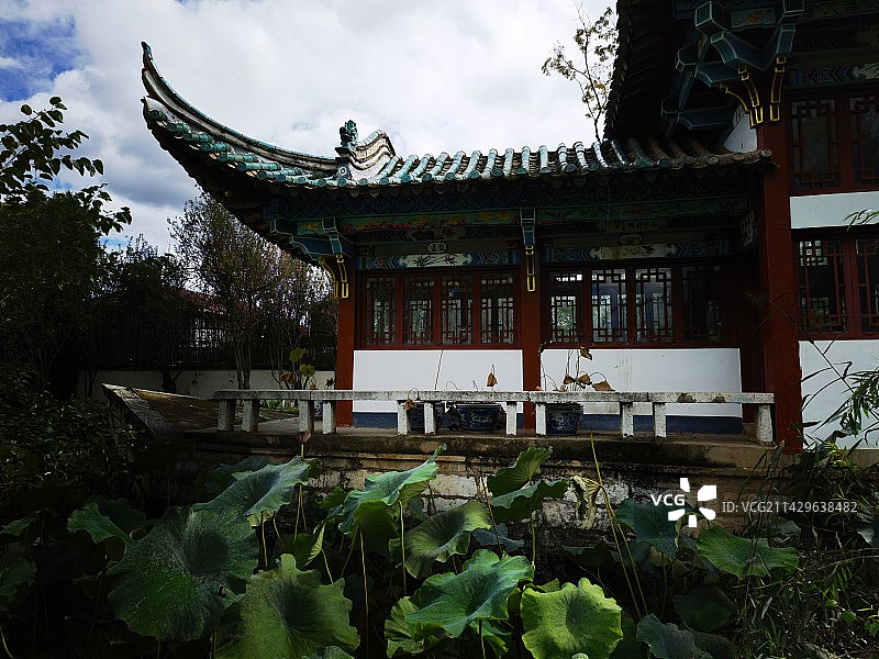 云南省昆明市大观楼南园图片素材