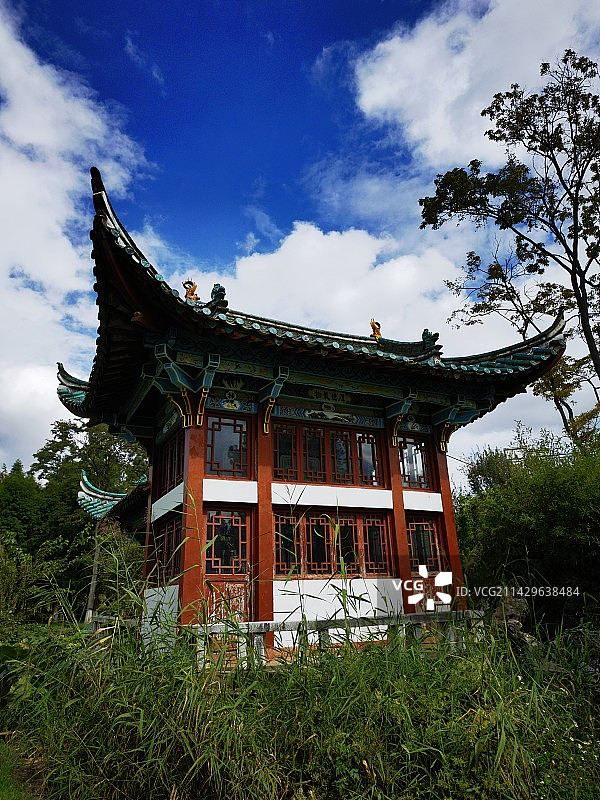 云南省昆明市大观楼南园图片素材
