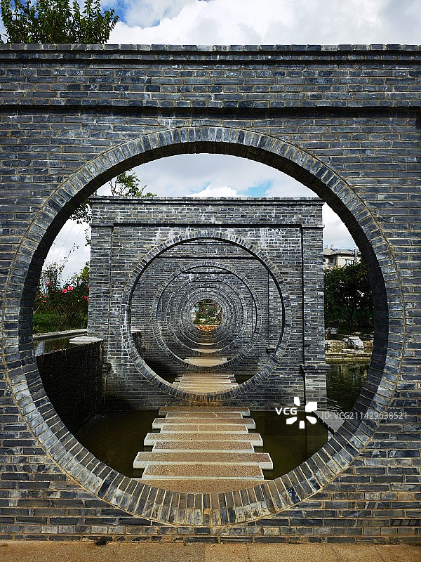 云南省昆明市大观楼南园图片素材