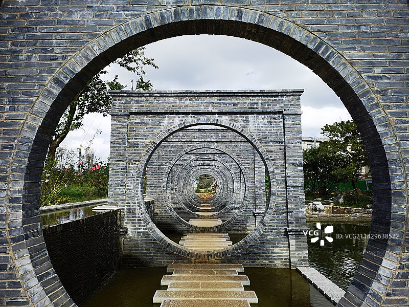 云南省昆明市大观楼南园图片素材