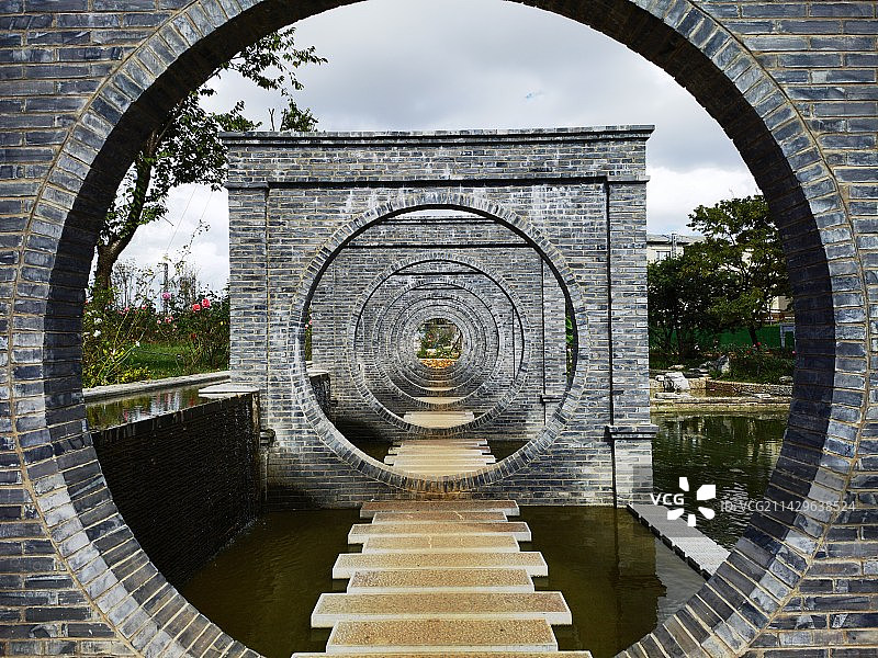 云南省昆明市大观楼南园图片素材